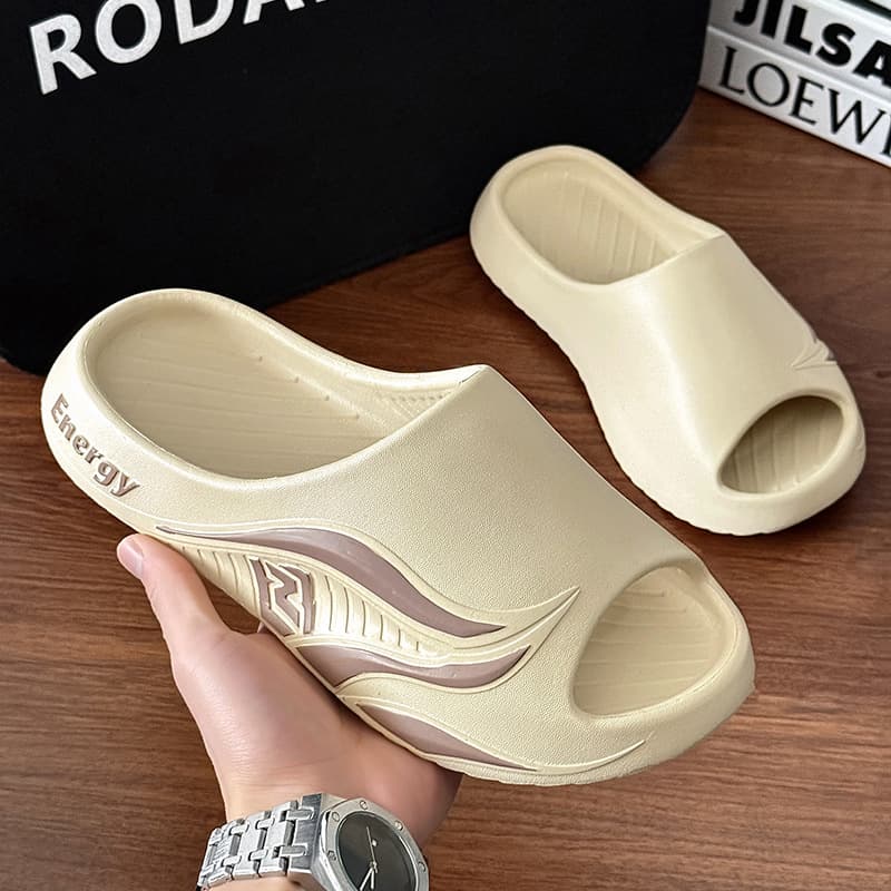 Men's Large Size Summer Slippers for Outdoor Wear, Trendy Indoor Home Non-slip Flip-Flops, Unisex Outdoor Sports Sandals