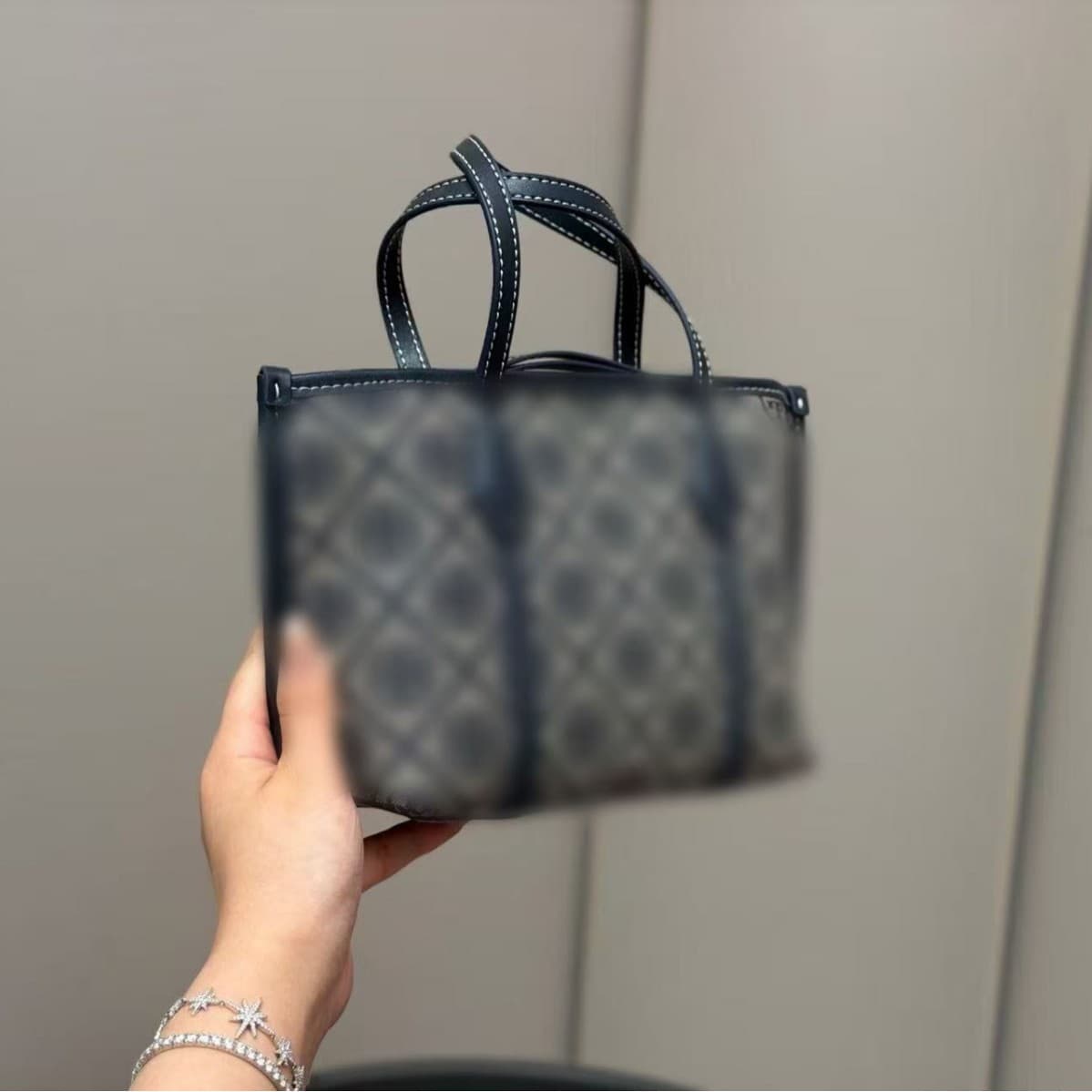 Vintage Luxury Tb Printed Handbag Tote Bag Women's 2025 New Winter High-End Shoulder Crossbody Bag