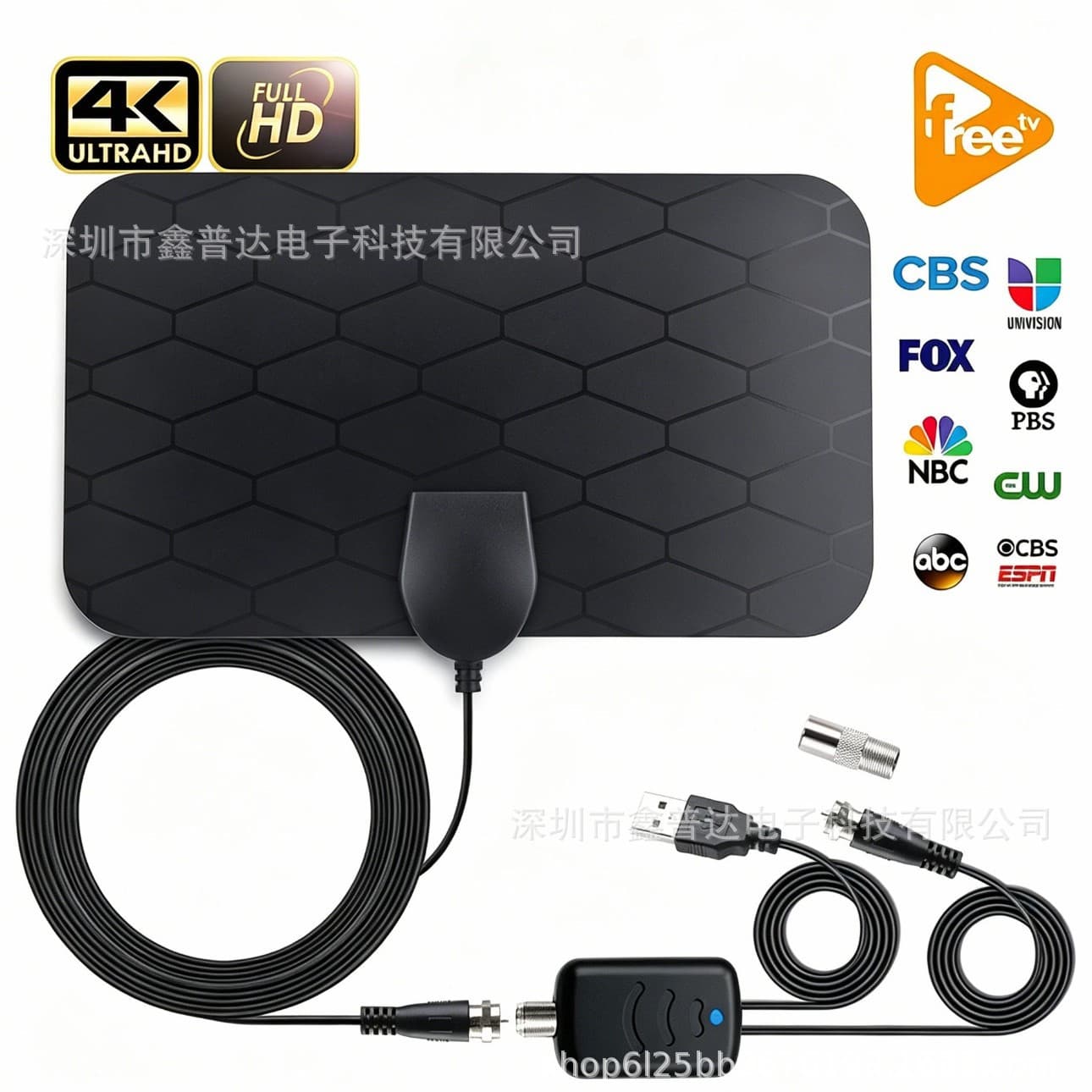 Best-Selling 4K TV Antenna DVB-T2 Indoor TV Antenna ATSC HD Flat Panel TV Antenna for Europe and US Markets