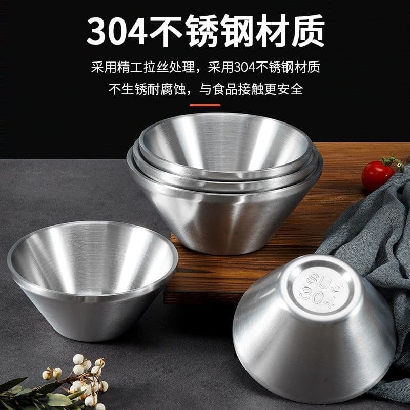 Stainless Steel Shaved Ice Bowl, Snow Ice Bowl, V-Shaped Cone Bowl, Snowflake Ice Bowl, Ice Cream Bowl, Dessert Bowl, Gold