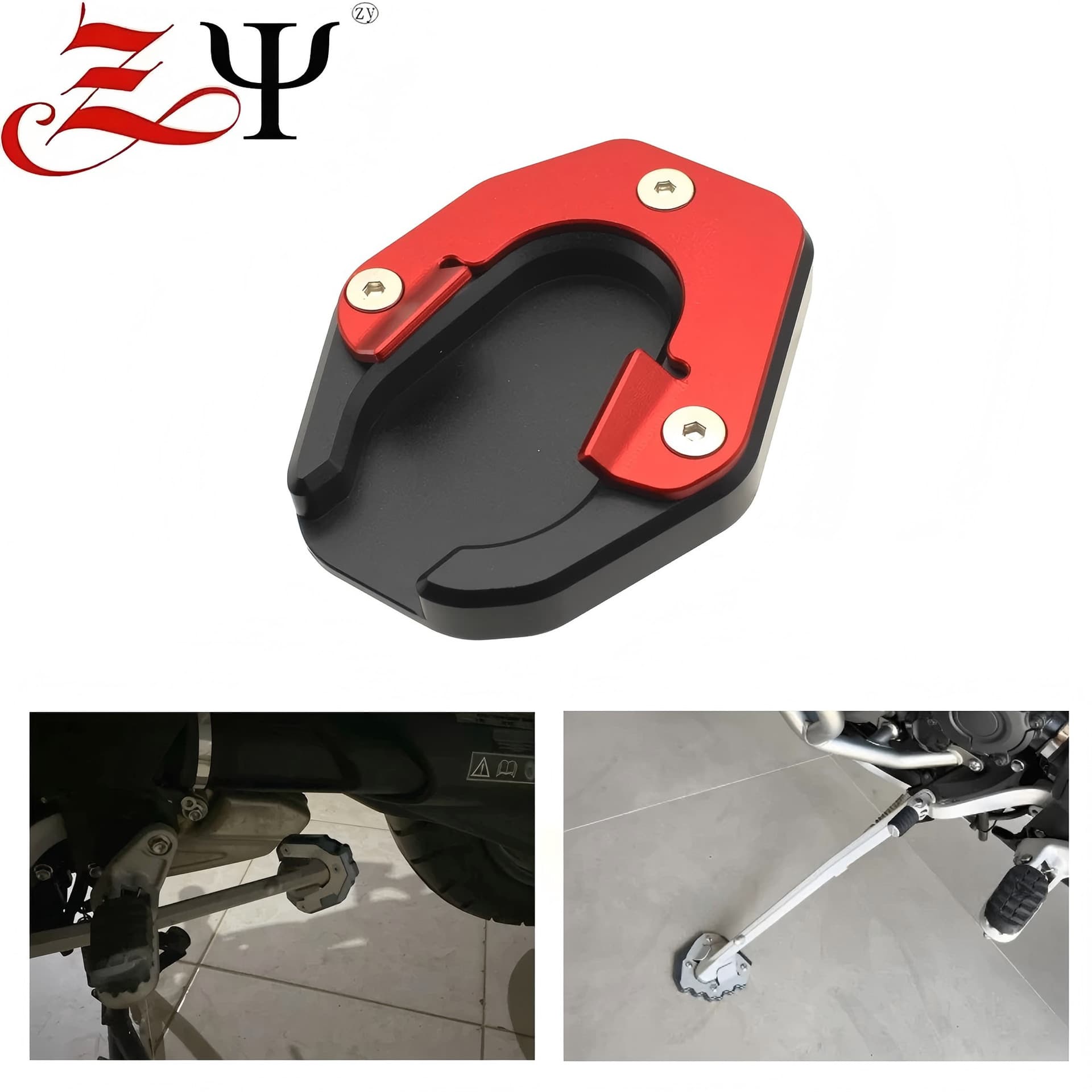 Compatible with Triumph Tiger 900 GT Pro Tiger 850 Modified Larger Side Stand Base Wide Foot Pad