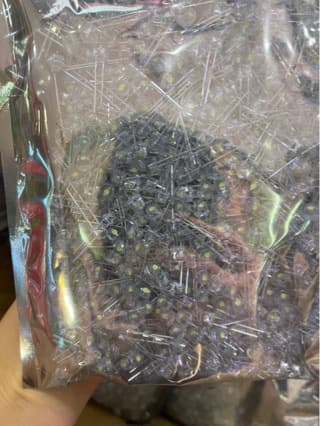 5mm straw hat white light short-leg LED, 1000 pcs per pack, large stock, shipped immediately upon order