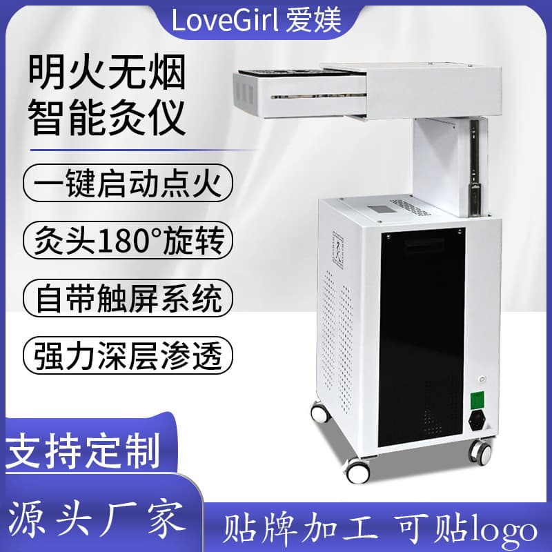 Aimei Three-Way Catalytic Smoke Purification Smart Moxibustion Instrument, Open-Flame Health Therapy Yang-Supporting Penetration Device