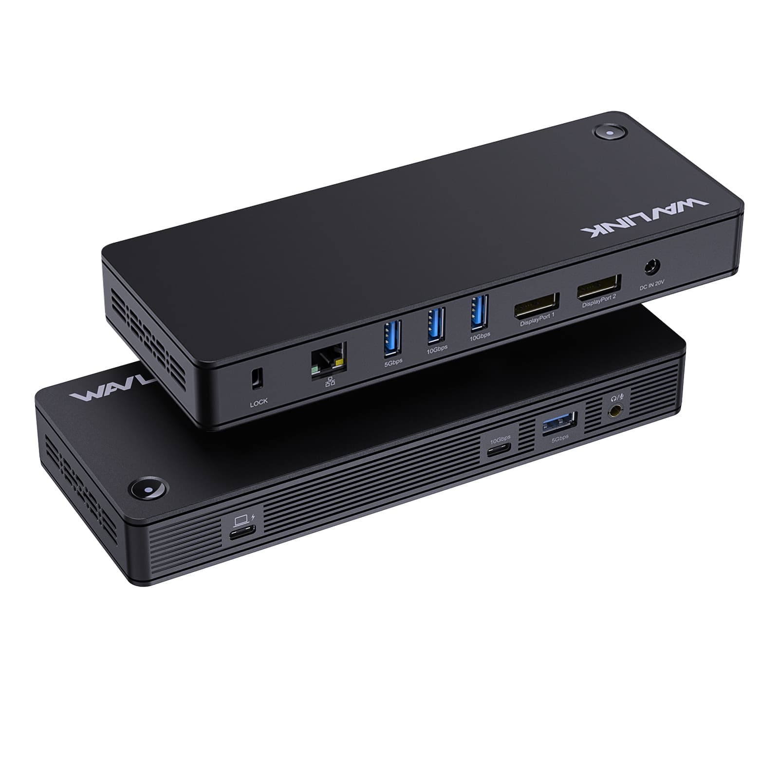 WAVLINK dual monitor USB4 base 96W laptop charging hub docking station UTD22