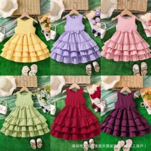 Cute girl dress, princess dress wholesale, baby girl dress