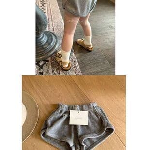 Summer Girl New Elastic Waist Korean Casual Loose Relaxed Children's Sport Shorts Baby Girl Pants