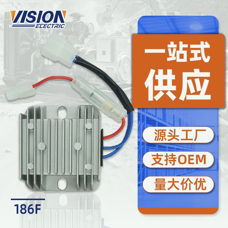 Manufacturer supplies 186F diesel generator, micro tillage machine, voltage regulator, charging regulator, rectifier