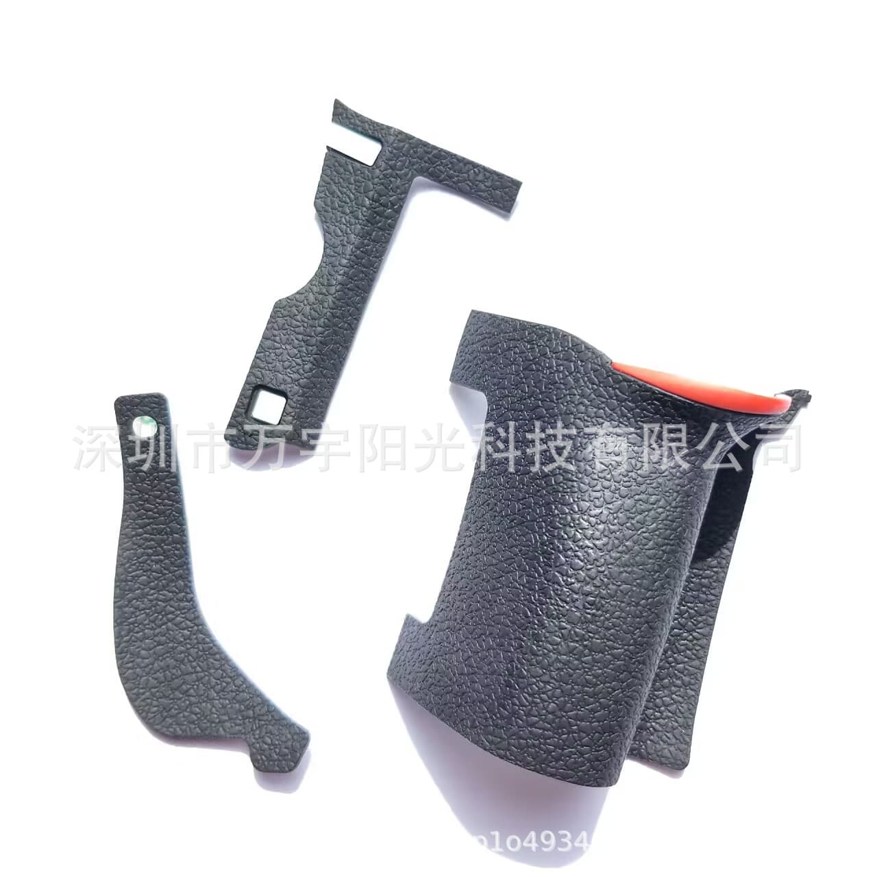 Brand new, high-quality replica, compatible with Nikon D750, featuring a 3-piece set including rubber grip, leather handle, thumb leather, and side leather.