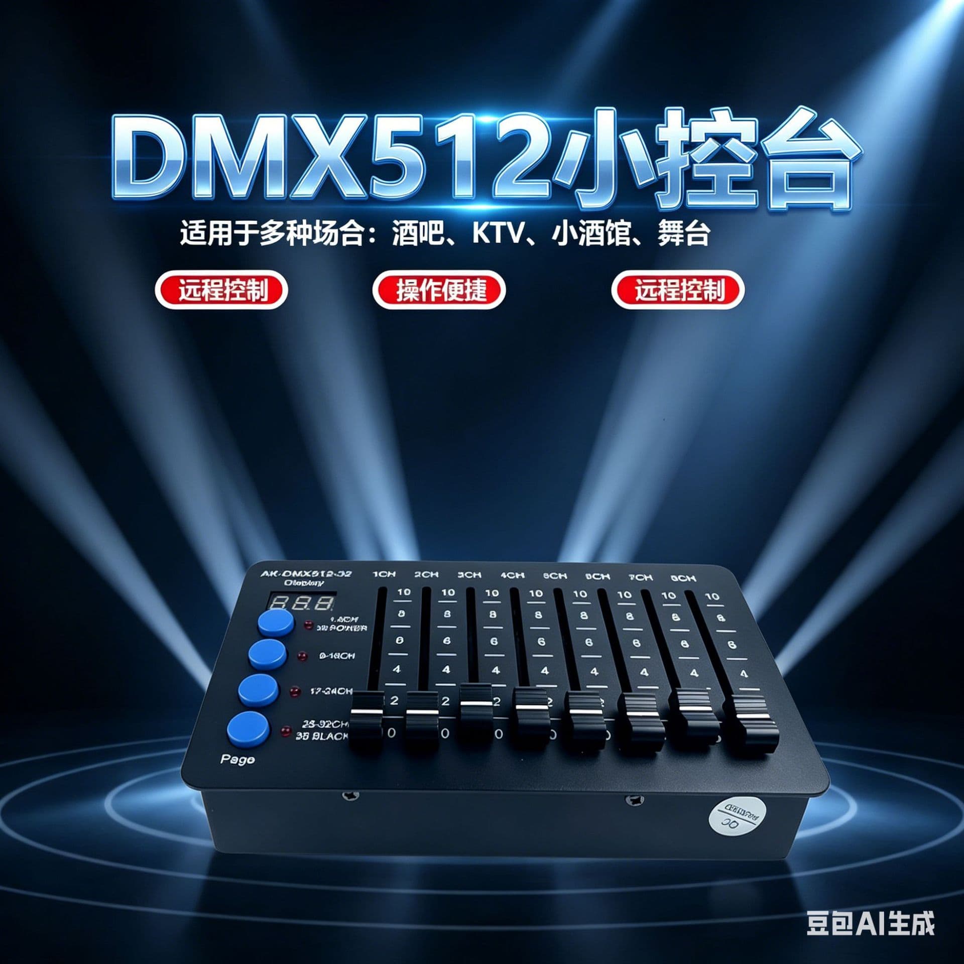 Stage Lighting RDM Remote Address Code DIP Switch, Mobile DMX512 Console, Programmable Mini Console