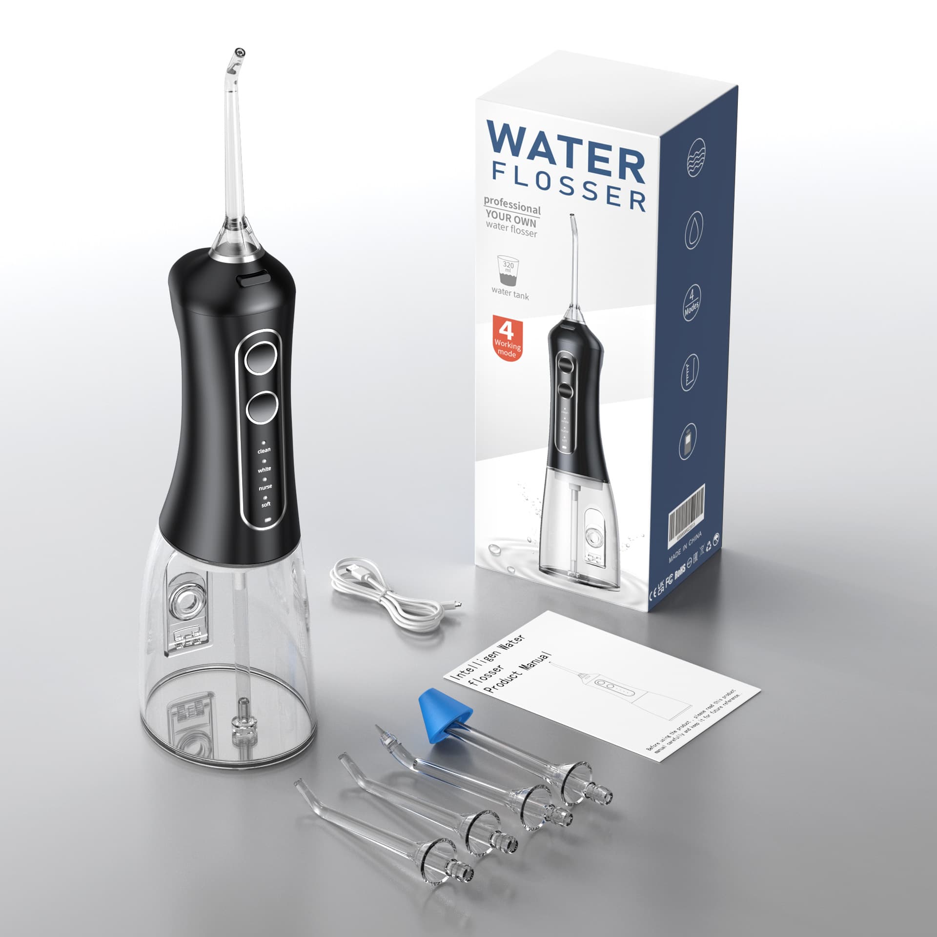 Cross-border Hot Selling Home Handheld Electric Multifunctional Dental Flosser Water Flosser Waterproof Portable Electric Oral Irrigator Wholesale