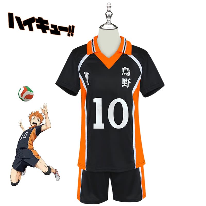Short Sleeve Sports Suit for Boys Volleyball High School Uniform Cosplay Anime Exhibition Polyester Fabric Comfortable Casual Style