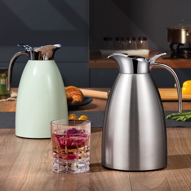 316 Stainless Steel Vacuum Insulated Bottle, Home Hot Water Bottle, Thermos, High-End Kettle, 2L Large Capacity