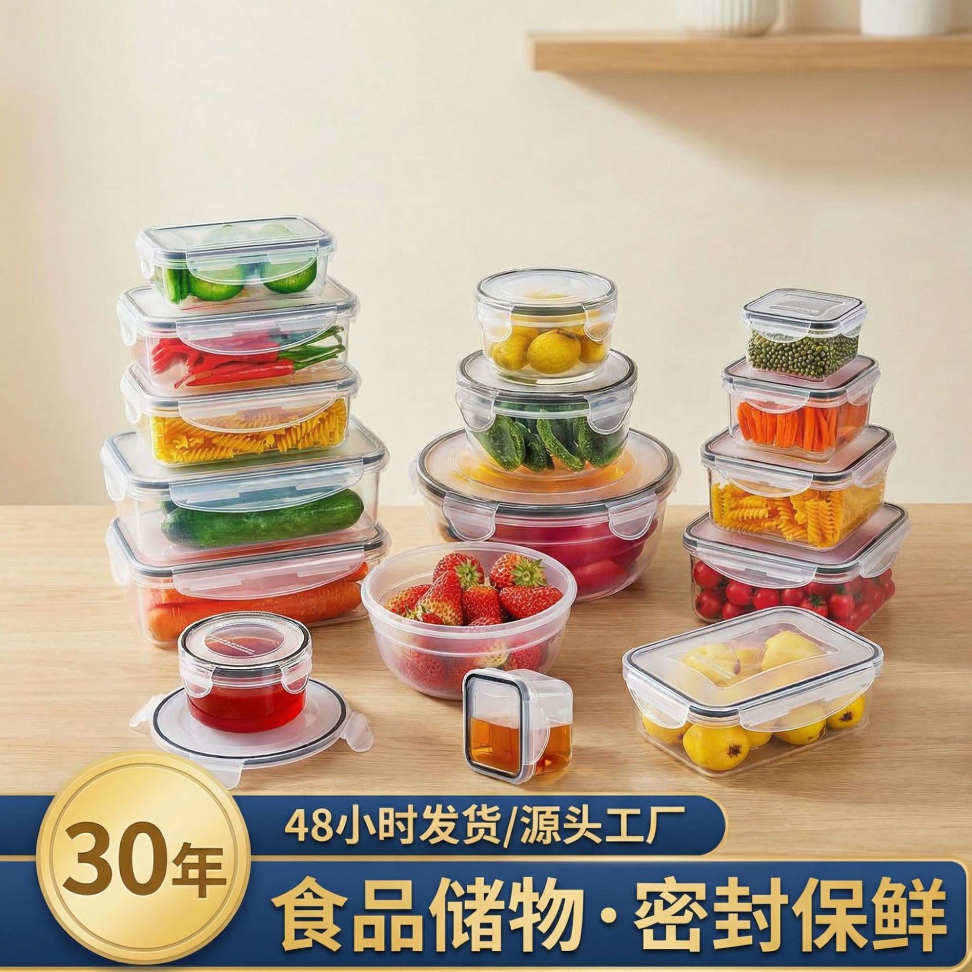 Multifunctional sealed crisper food storage box sealed box refrigerator plastic crisper bowl microwave heating lunch box