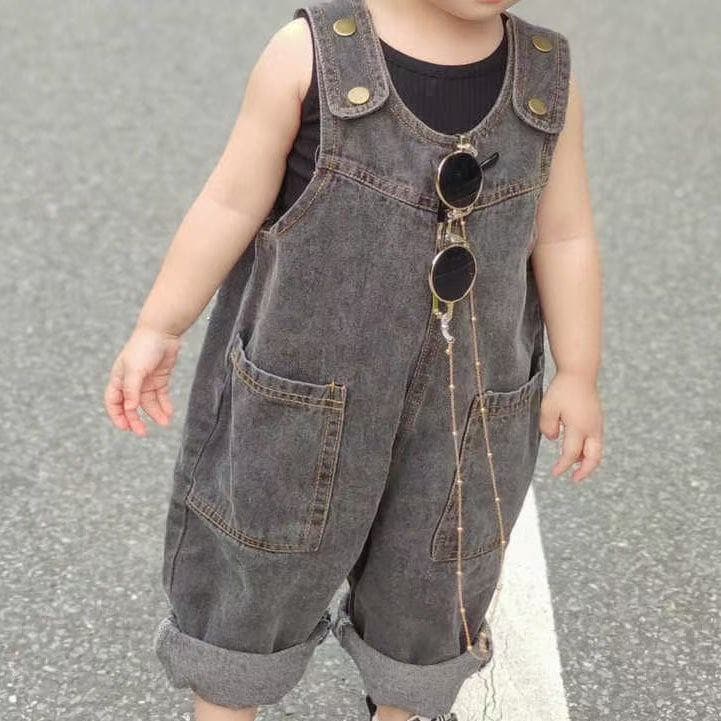 Boys' Overalls and Toddler Work Pants 2026 New Spring/Autumn Denim Jeans for Baby Girls Simple Long Pants Trendy