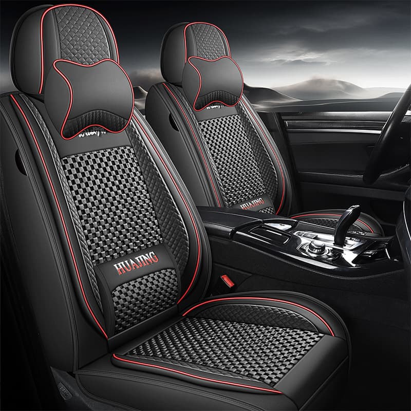 Ice Silk Car Seat Cover Factory Price All-Season Universal 5-Seat Cross-Border Supply Full Wrap Seat Cover Export to Vietnam Myanmar