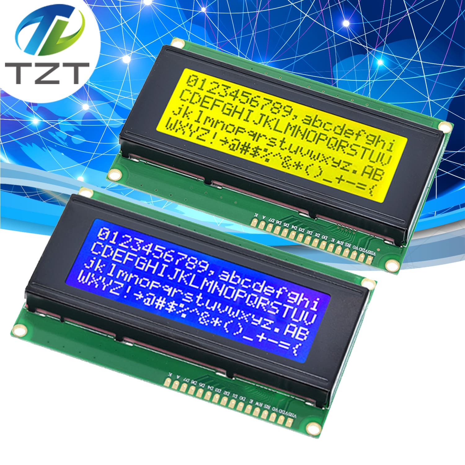 Blue Screen 2004A LCD Module J204A Character Display 20x4 5V LCD/LCM Blue Screen Yellow Green