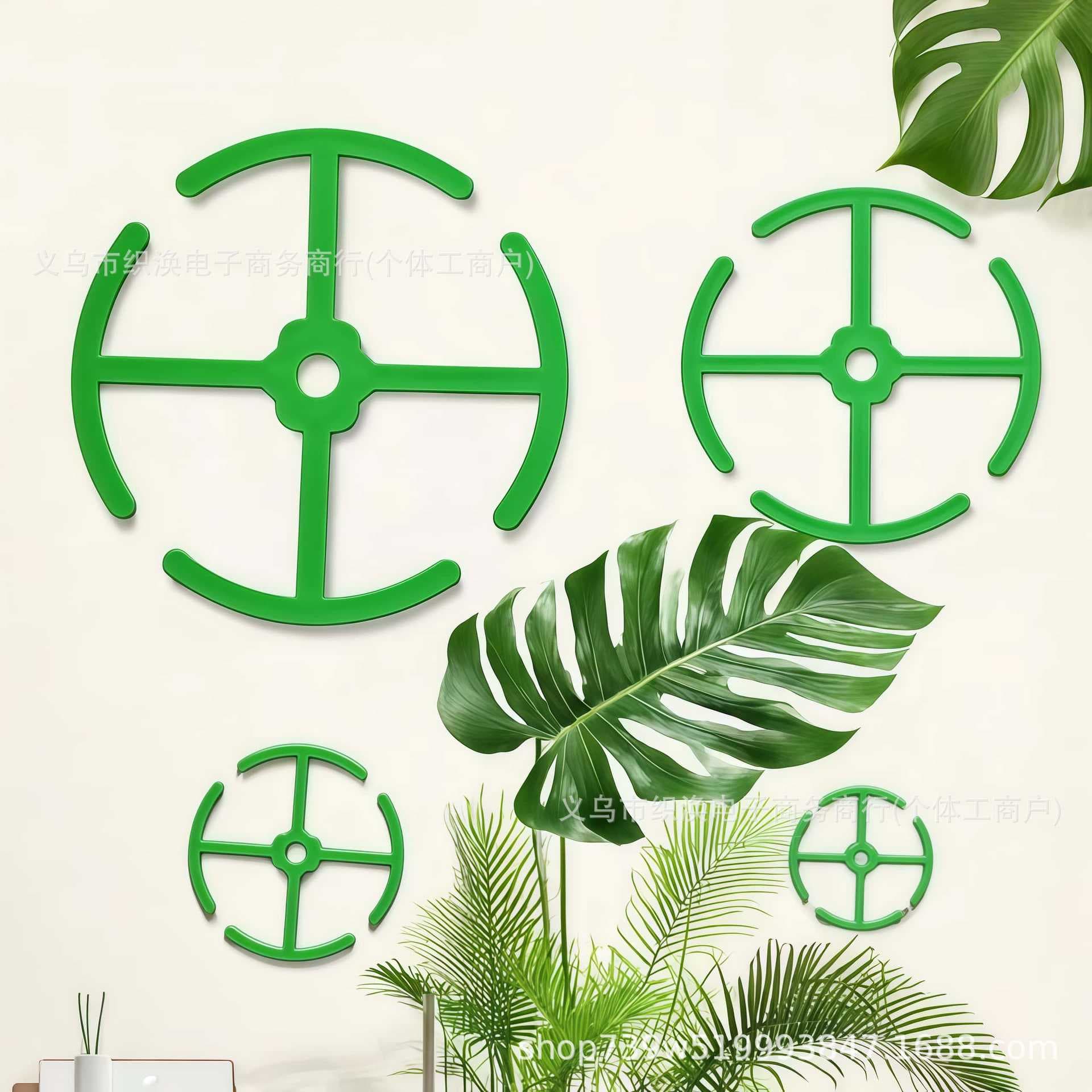 Amazon Alocasia Plant Climbing Pole Round Plant Stem Tool Plant Fixing Clip Support Frame Four-Piece Set