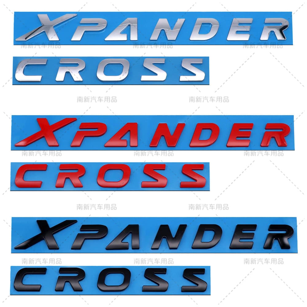 Decorative Letter Stickers for Mitsubishi Xpander Cross Car Hood Emblem ABS Material English Alphabet Decal Auto Parts Accessori