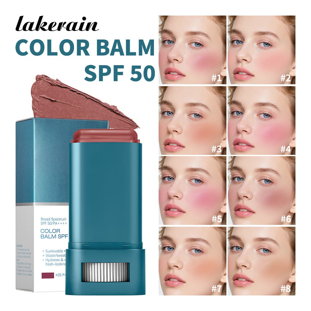 Cross-border lakerain Lip and Cheek Tint Cream Blush, Gentle, Long-lasting, Moisturizing, Repairing, Antioxidant, Waterproof