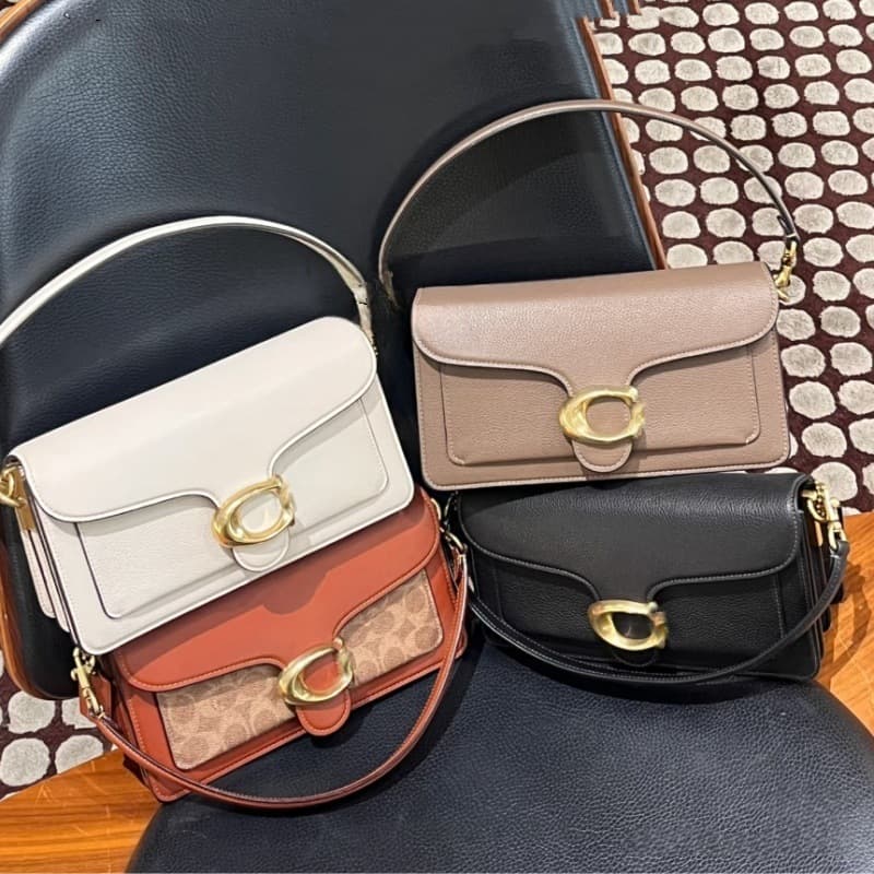 Coach's original tabby 26 classic presbyopic Dionysian versatile fashionable shoulder crossbody hand-held pebbled pattern women's bag