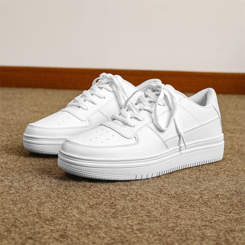 4748 Large Size Men's Casual Low-Top Skate Shoes 2025 Autumn New White Sneakers Air Force 1 Style Student Casual Shoes