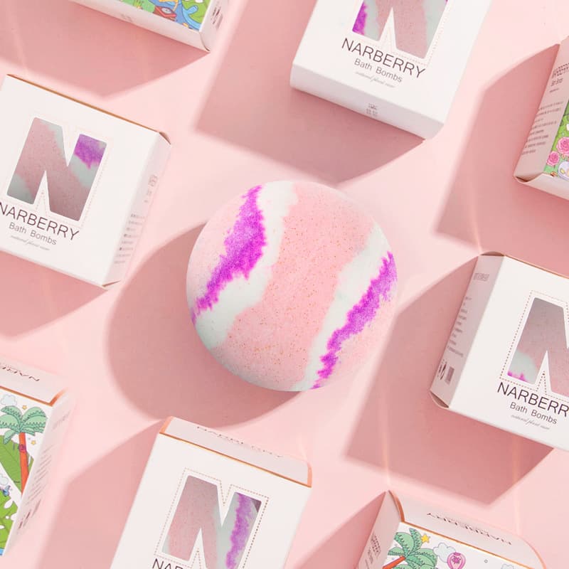 Essential Oil Bath Bomb Bath Salt Ball Aroma Bubble Bath Ball Wholesale Sea Salt Exfoliating Scrub