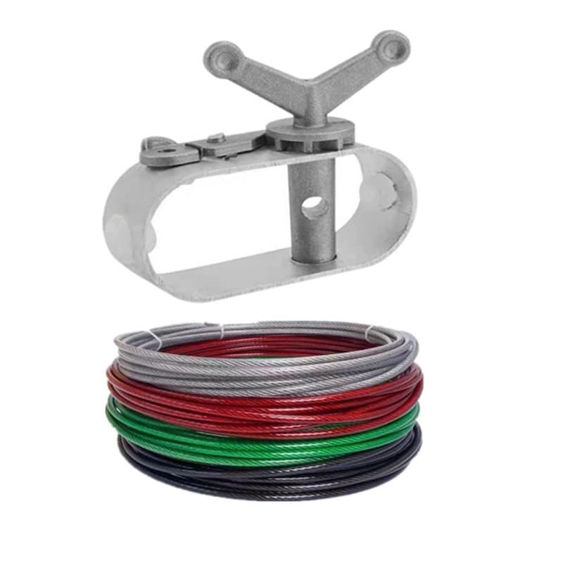 Swimming pool wire rope tightener plastic coated wire rope tensioner aluminum alloy tightener with twist hand rope tightener manufacturer