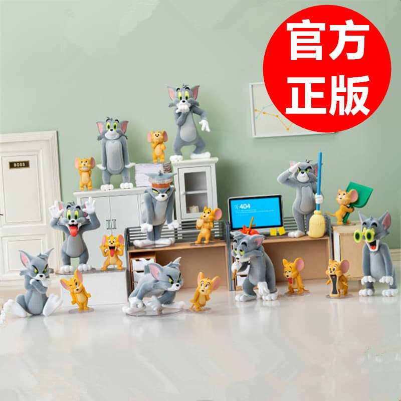 Official Tom and Jerry Mood Appreciation Blind Box Figure Cute Girl Birthday Gift Tom Jerry Ornament