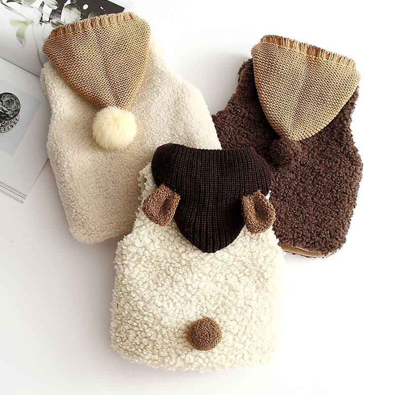 Baby Lamb Fleece Vest Fashionable Autumn Winter 1-3 Years Infant Vest Boys Girls Thick Cute Children Vest