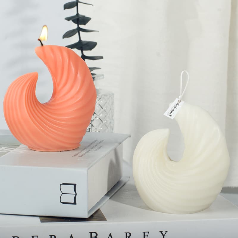 Sanxin Creative Wave Aromatherapy Candle Silicone Mold Creative Wave Mold Gypsum Ornament Diffuser Stone Model
