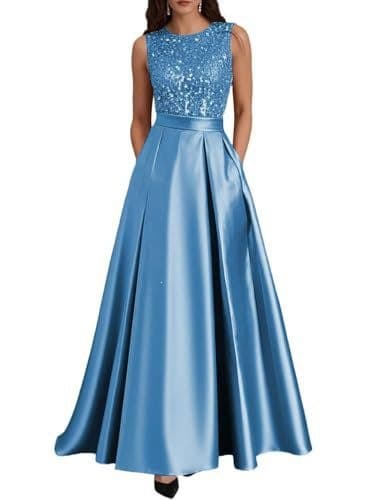 New European and American Style Banquet Host Evening Gown Long Formal Dress Simple Elegant Summer Sleeveless Dress