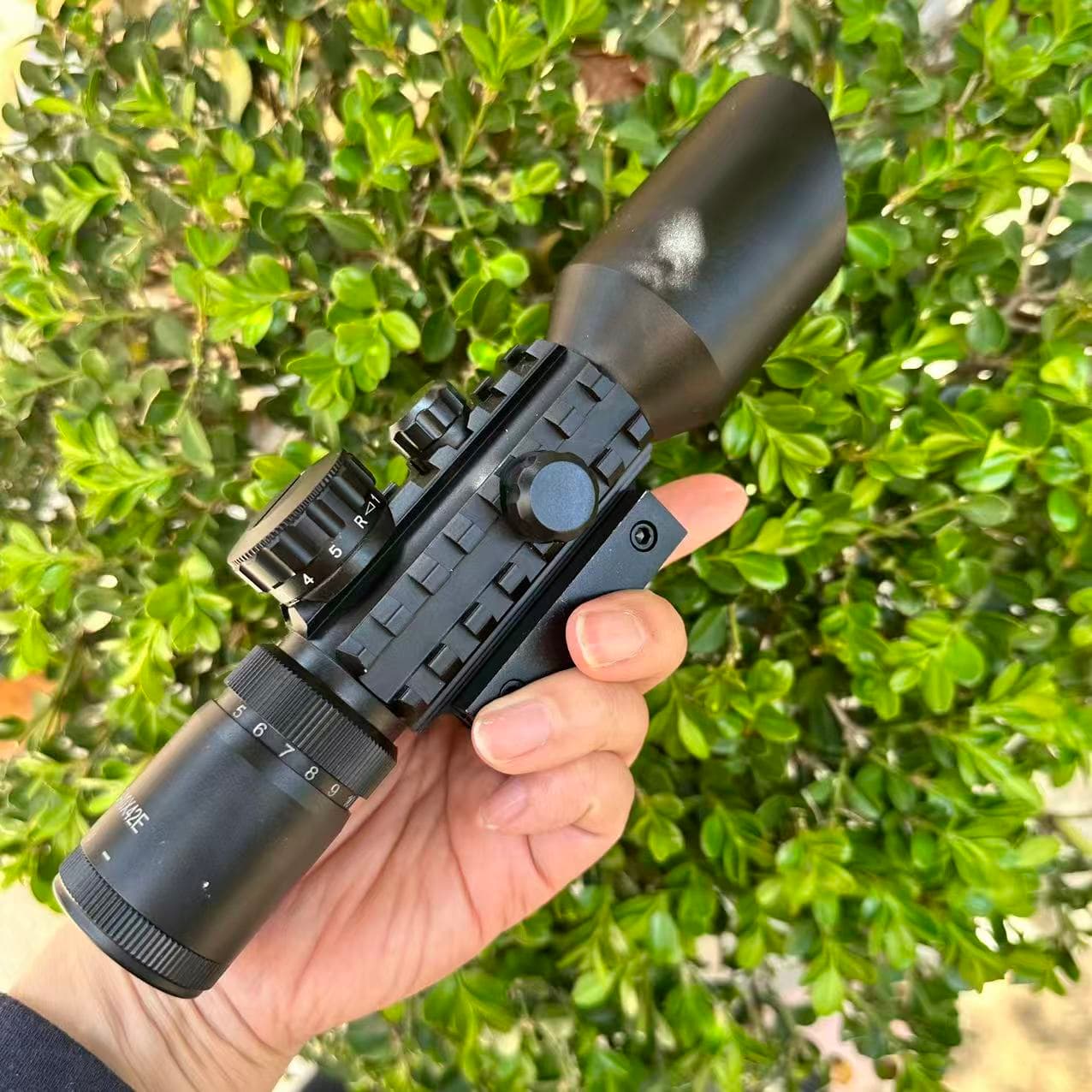 M9 Scope 10x Zoom Optical Night Vision HD Shockproof Cross Telescope for Outdoor Sports Shooting Slingshot Sight