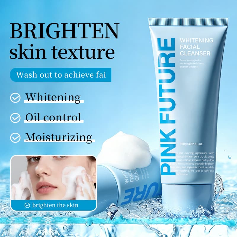 Cross-border Supply Pink Future Refreshing Facial Cleanser Deep Clean Revitalize Skincare Facial Cleanser