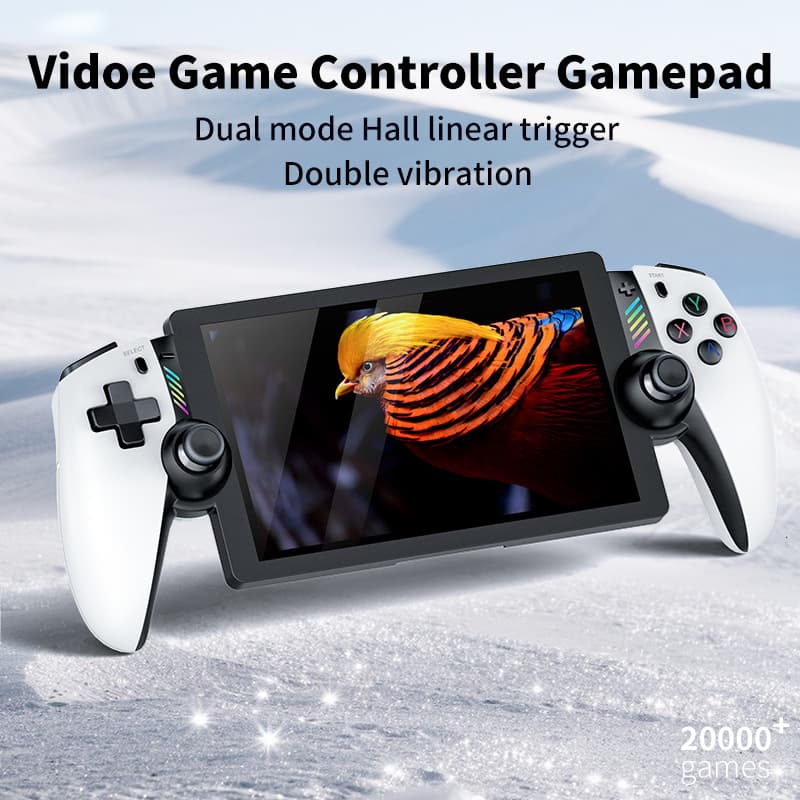 New M28 Open Source Handheld Game Console 7-inch IPS Full Lamination Screen Retro PS2 Game Handheld Console Can Connect to TV