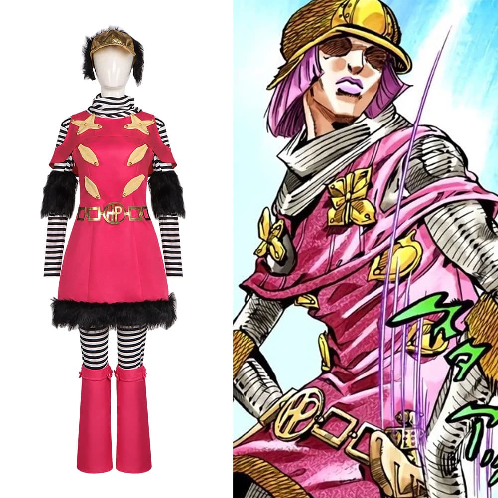 JOJO's Bizarre Adventure Cos Costume Hot Pants Cosplay Anime Character Stage Performance Outfit