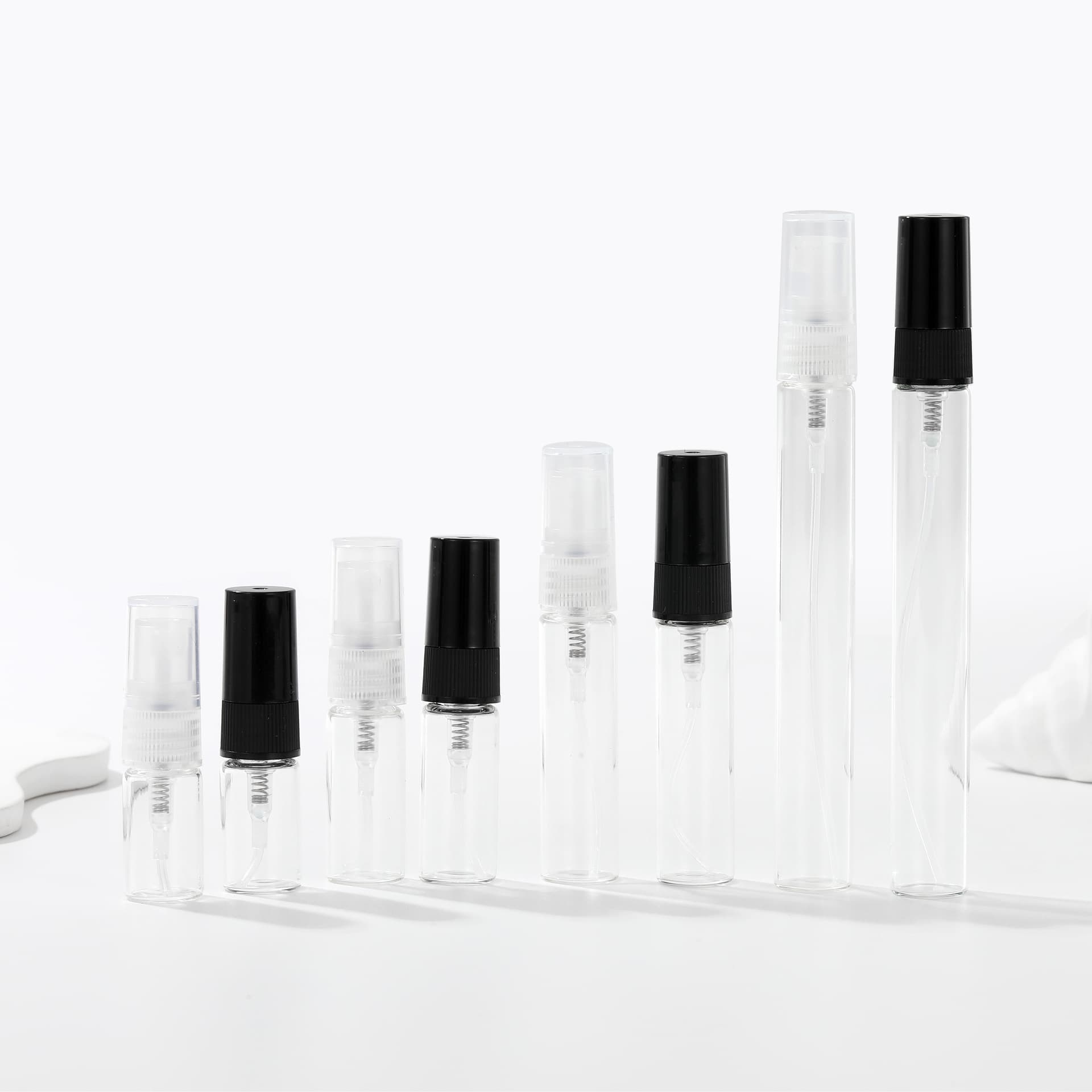 In Stock Perfume Atomizer Bottle Portable Perfume Bottle Empty Glass Perfume Sample Bottle Spray Bottle Press Mini Spray Bottle