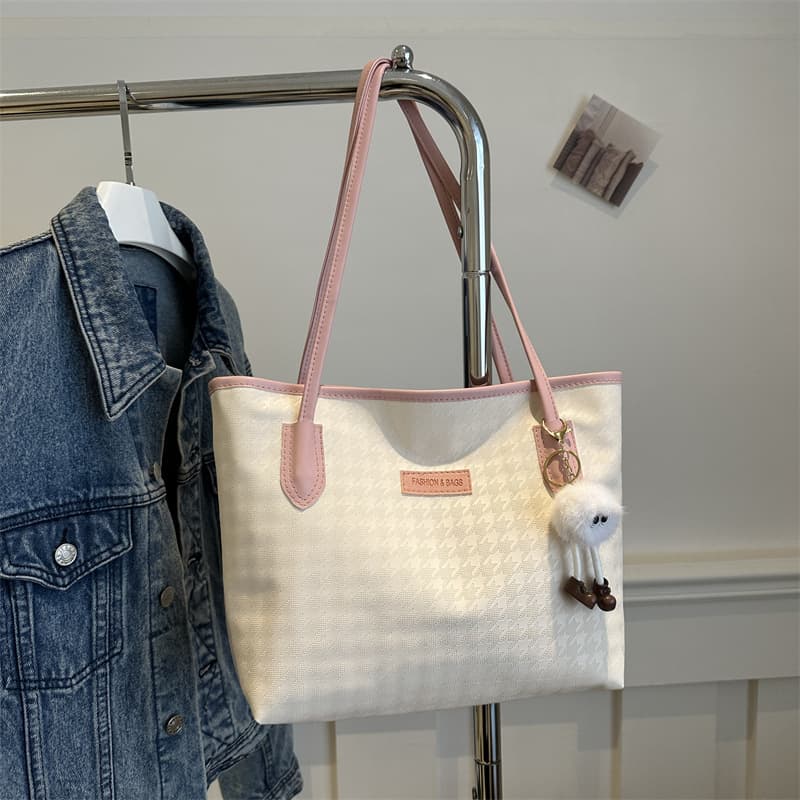 Cross-border wholesale tote bag for women, large capacity commuter bag, spring/summer versatile shoulder bag, fashionable new bag for female college students