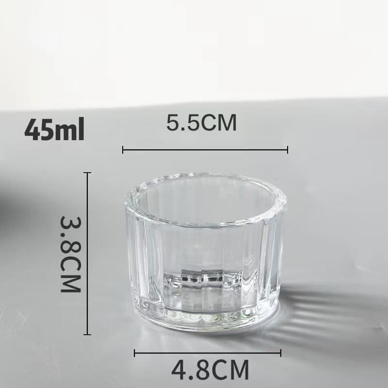 Ribbed Glass Candle Jar for Home, Ins-Style Glass Cup, DIY Aromatherapy Empty Glass Jar, Cross-Border Glass Candle Holder