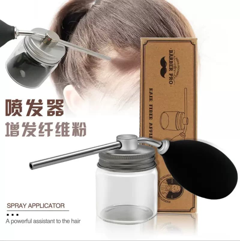 Barbershop Hair Fiber Spray Bottle Hairline Thickener Hairdressing Thickening Airbag Talcum Powder Sprayer