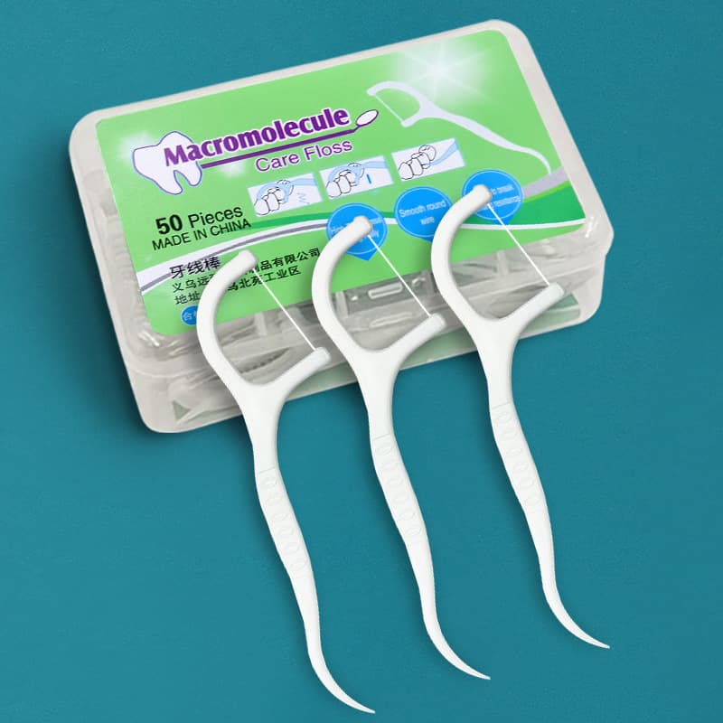 Portable Boxed Dental Floss Picks, Disposable Clean Floss Sticks, Family Pack Plastic Dental Floss Picks, Wholesale