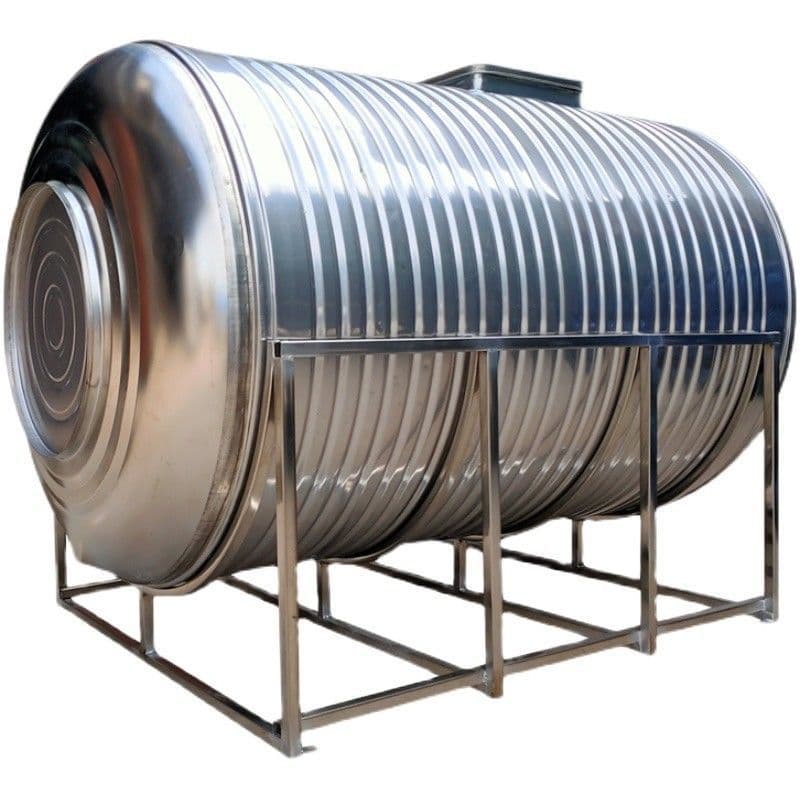 304 Stainless Steel Horizontal Thickened Water Tank, Household Rooftop Kitchen, Large Capacity with Free Shipping