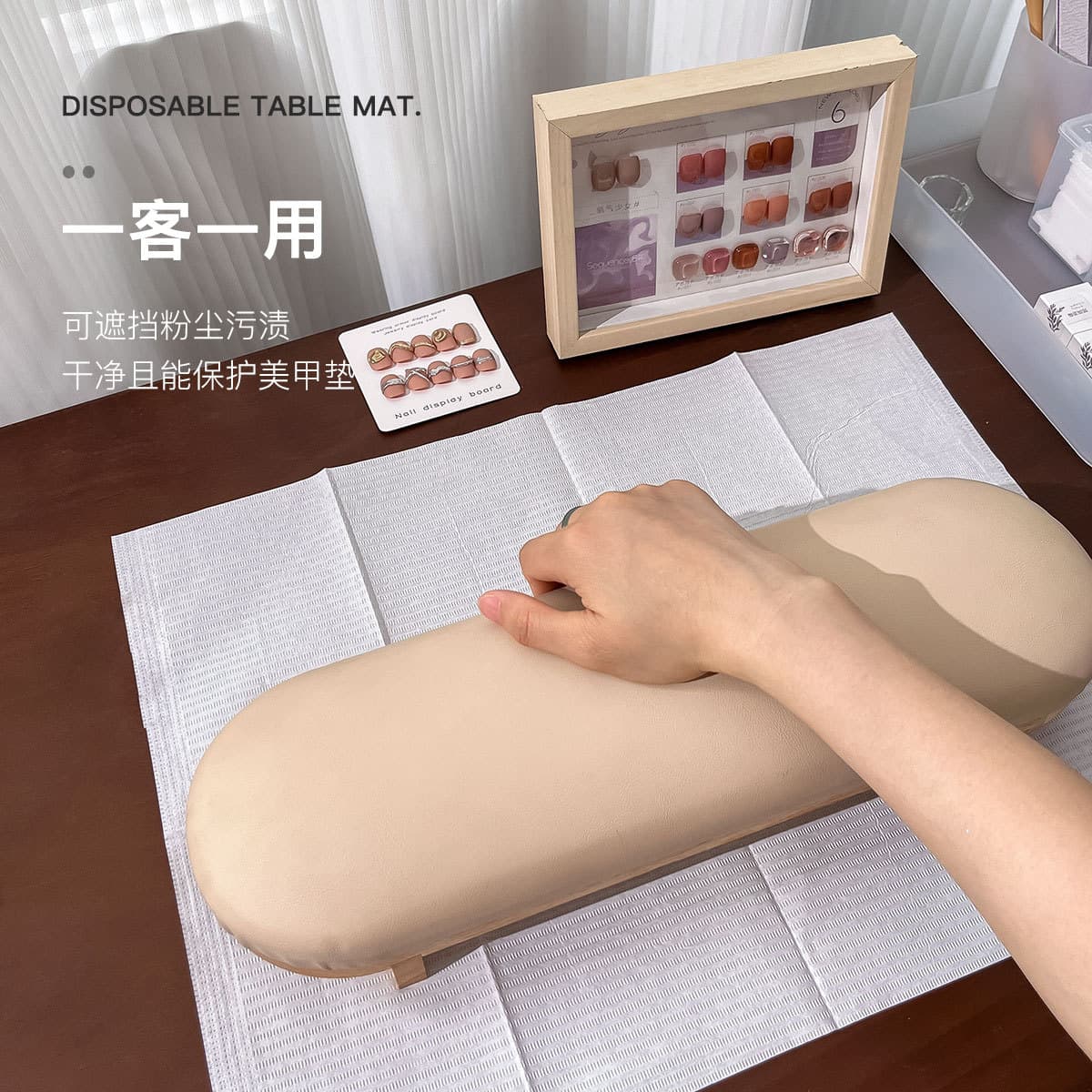 5 Pieces Nail Art Disposable Mat Table Mat Dustproof Desktop Cleaning Mat Cloth Thickened Absorbent Non-woven Foot Mat Wholesale