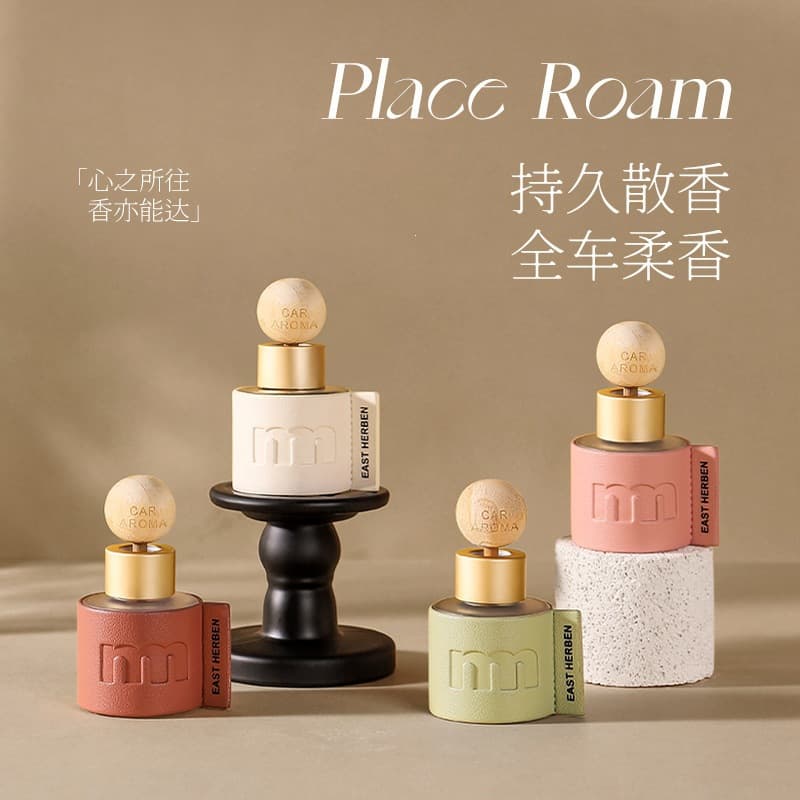 50ml Portable Car Aromatherapy Essential Oil Car Fragrance Deodorizer Air Freshener Ornament Gift Long-Lasting Subtle Scent