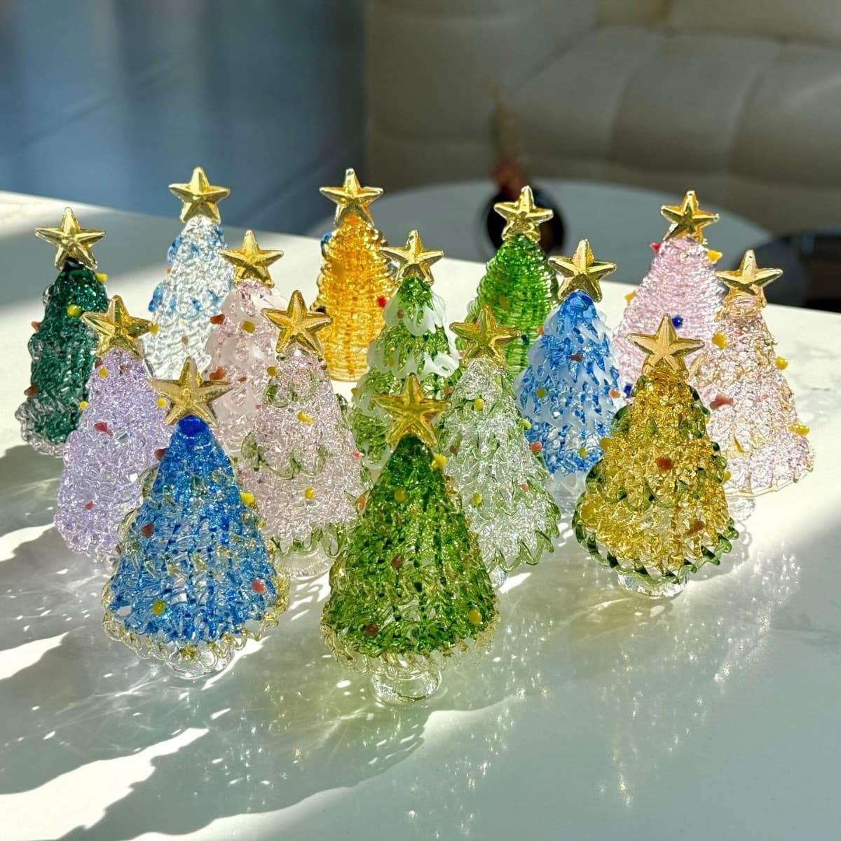 Crystal Christmas Tree, Zibo Crystal Brushed Glass Art Christmas Gift, Desktop Decoration, Ornament