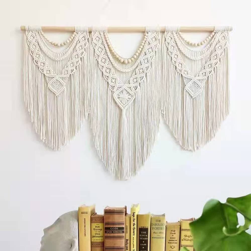 Bohemian Tapestry Fringed Wall Decor Art Handwoven Tapestry Home Decoration Bedroom Living Room Wedding