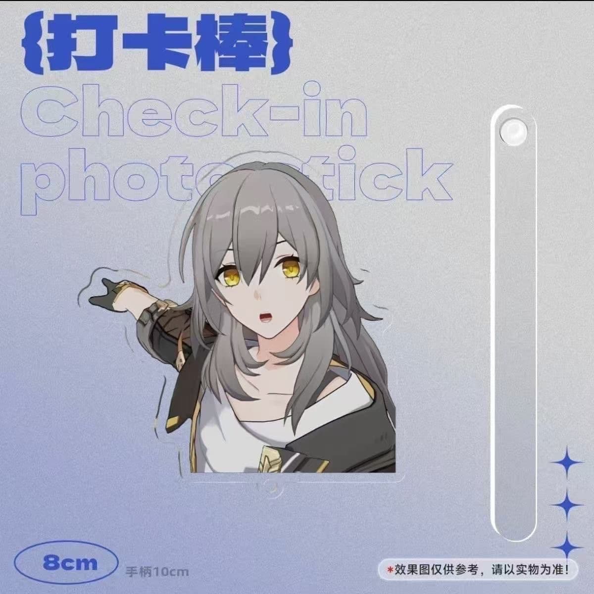 New Honkai: Star Rail Merchandise Trailblazer Star Check-in Stick Custom Acrylic High-Aesthetic Photo Prop Stick