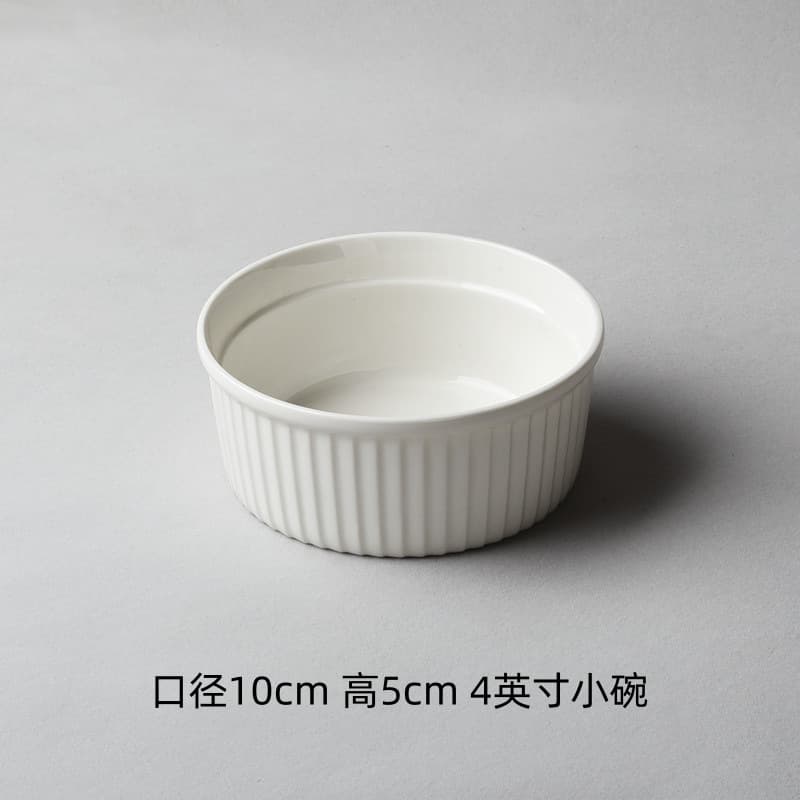 8-inch Creative Japanese-Western Dinner Plate, Ceramic Plate for Home Use, Round Steak Plate