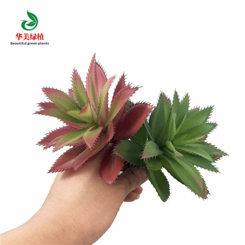 Artificial Succulent Plant Fake Plastic Green Succulent Pineapple Leaves Home Balcony Desk Decorative Plant Ornament