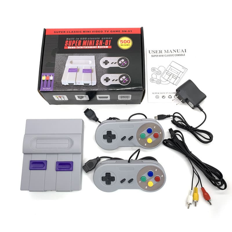 Cross-border SNES HD FC Console Home TV Game Console SFC Retro Built-in 400 Non-Repeating Games