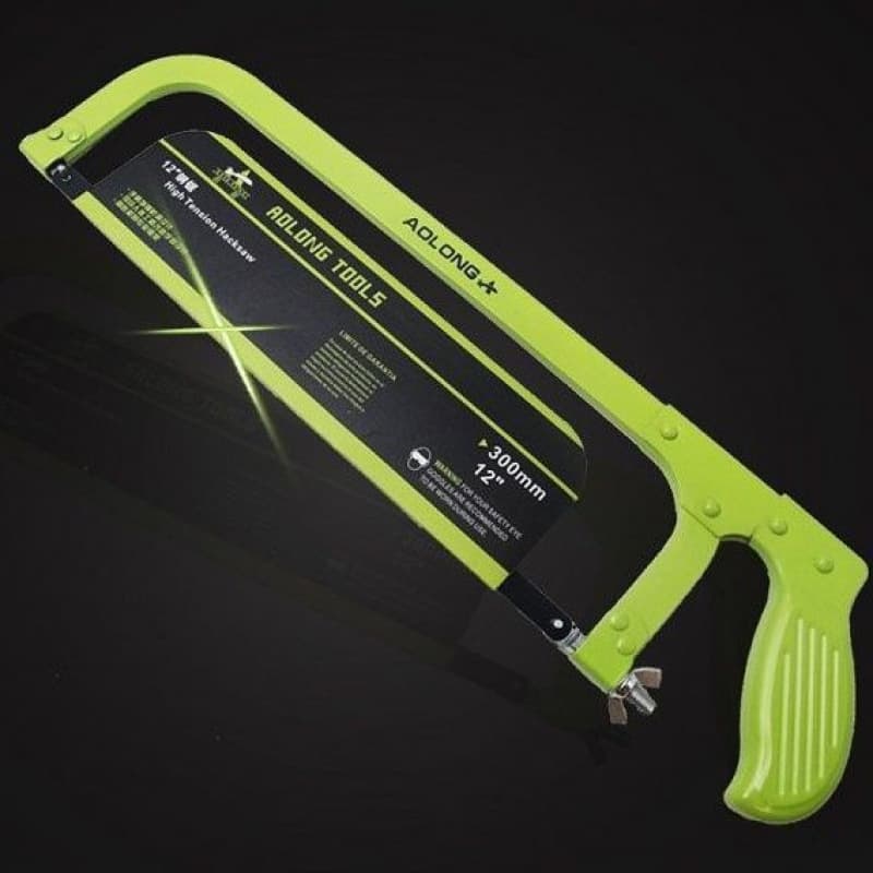 Aolong Hacksaw Frame, Manual Hand Saw, Hacksaw with Blades, Handheld Small Woodworking Strong Wood Saw